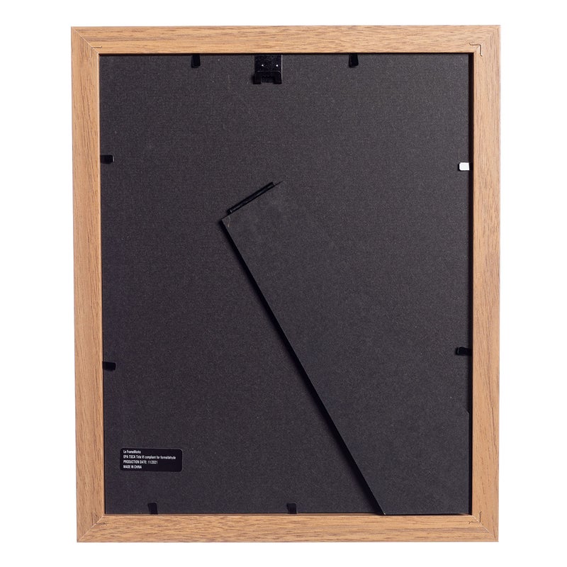 FrameWorks 2-Pack، 8x10 إطار صورة غير لامع إلى 5x7، البلوط الذهبي - إطار صورة كلاسيكي مع زجاج مقسى، إطار صورة بحواف نظيفة، إطار ملصق بلمسة نهائية بيضاء غير لامعة، إطار شهادة - Image 4